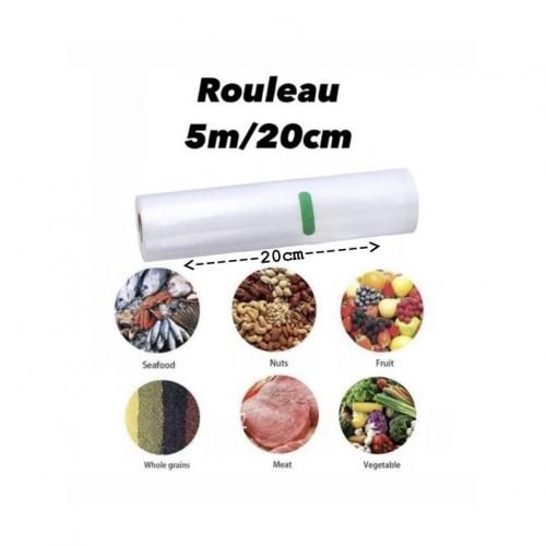 Generic Rouleau sous vide pour machine vacuum sealer (5m*20cm) à prix pas  cher