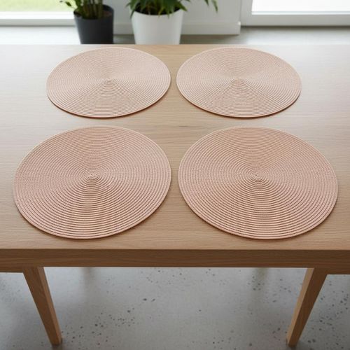 product_image_name-Generic-Lot de 4 Sets de Table Ø38 Rose/Jaune-1