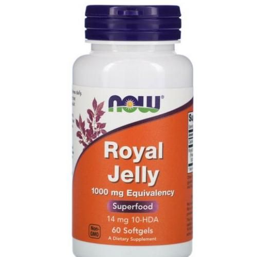 product_image_name-Now Foods-gelée royale Concentrée ,1000 mg - 60 gélules-1