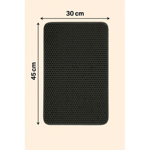 product_image_name-Generic-Tapis de bac à litière, tapis de toilette pour chat 45x30cm-2