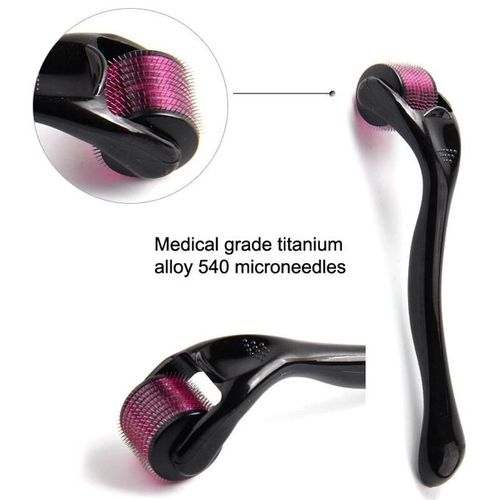 Micro Aiguille Titane Repousse Cheveux Repousse Barbe Croissance Anti  Cheveux 540 Rouleau Derma Roller