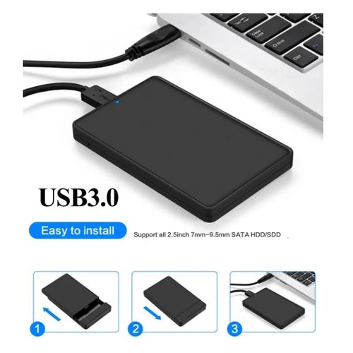 Boîtier Disque Dur Externe adaptateur 2.5  SATA USB 3.0 Pour HDD SSD et  câble