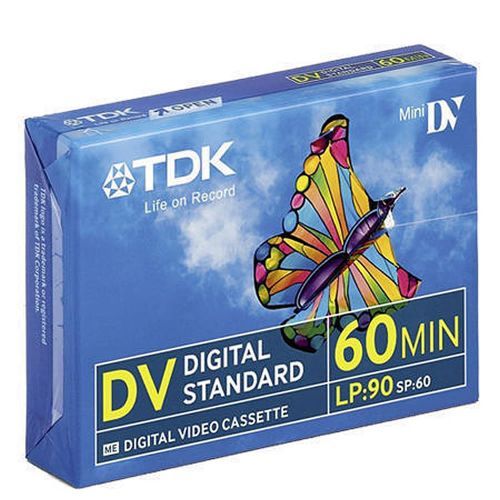 TDK Made in Japon Cassette Mini DV vidéo numérique Mini DV SP60