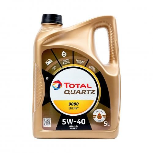 Total QUARTZ HUILE MOTEUR 9000 5W40 5L à prix pas cher