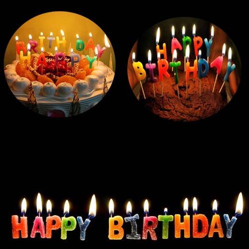 Generic Happy Birthday - Décoration de Gateau d'anniversaire