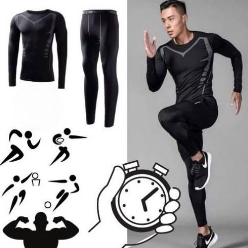 Legging de fitness collection respirant homme - noir - Maroc