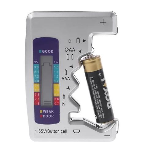 Testeur numérique pour piles de 1.5 V et 9 V