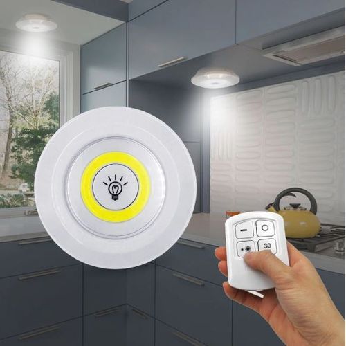 Lampe LED sans fil avec télécommande, alimentée par pile