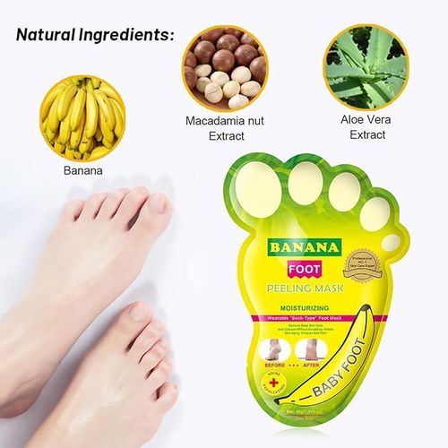 product_image_name-Disaar-Masque pour les pieds à la banane hydratant exfoliant pour les pieds -1