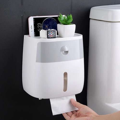 Generic Distributeur papier toilette, boîte de rangement de mouchoirs porte- papier à prix pas cher