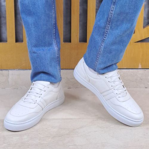 Baskets basses en cuir | Blanc