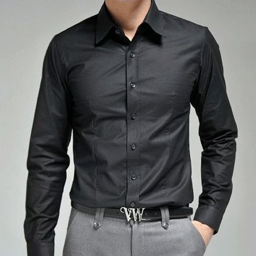 Chemise noir sales pour homme