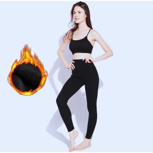 Generic Leggings Élastique pour femme, pantalon thermique, chaud à prix pas  cher