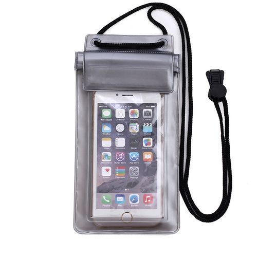 Generic Pochette Etanche Sac Coque Imperméable,Résistant à l'eau,Certifiée  IPX8,Brassard Ajustable,Tactile,Flottant - Pour tout telephones Smartphones  9cm / 18 cm