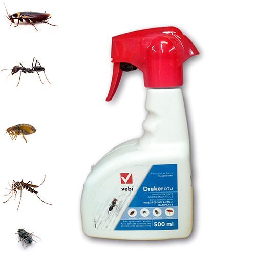 Insecticide volants moustiques mouches moucherons mites toans