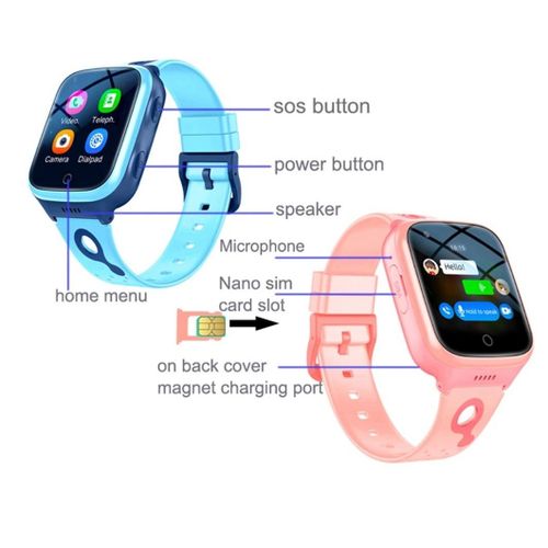 product_image_name-Generic-Montre GPS Enfant - 4G Wi-Fi Haute Precision - Appel Video - Surveillance Vocale des enfant (Noir)-7