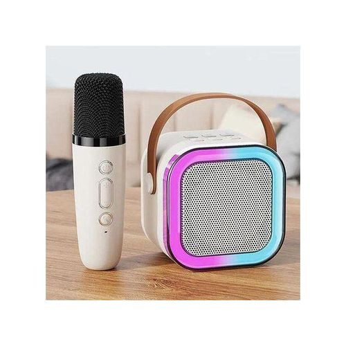 product_image_name-Generic-Mini Haut-Parleur Bluetooth Avec Microphone Sans Fil Machine à Karaoké-1