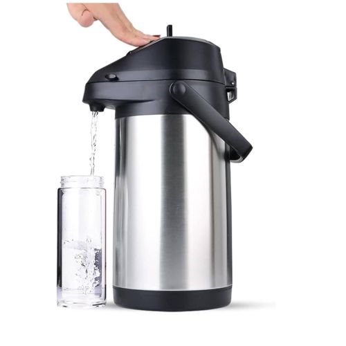 product_image_name-Generic-Thermos isotherme en acier inoxydable avec pompe – Conservation chaleur et froid – Disponible en 3L, 4L et 5L-2