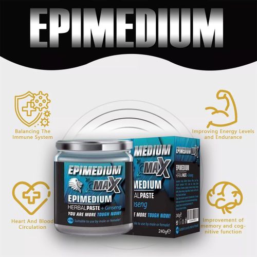 product_image_name-Generic-Epimedium MAX - مزيج معجون عشبي EPIMEDIUM MAX، معجون أعشاب بعسل الجينسنغ، تحسين عدد الحيوانات المنوية 240 جرام-2