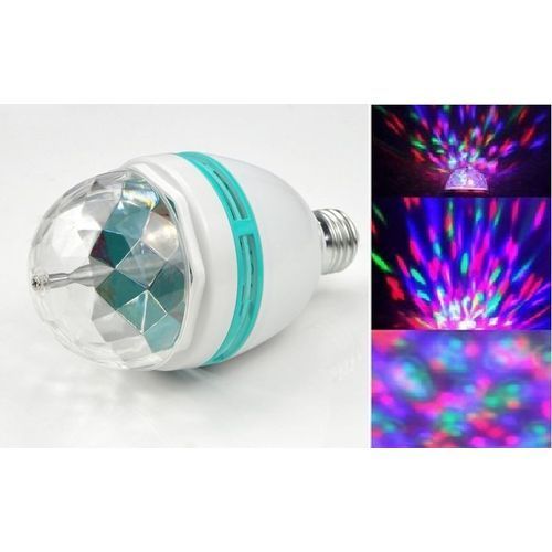 Ampoule Led Couleur E27 Rgb, Ampoule Boule Magique Rotative Disco