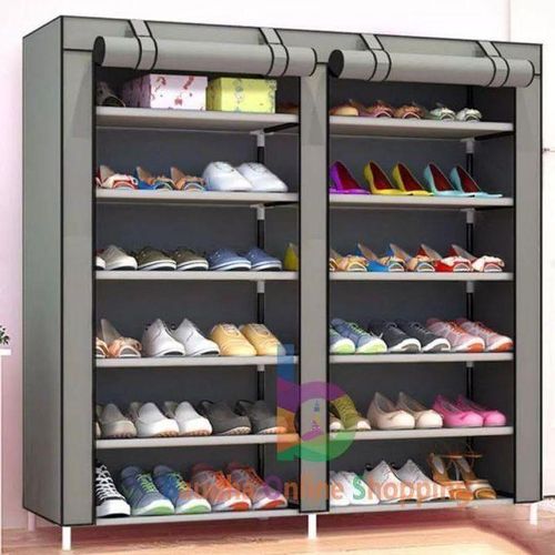 product_image_name-Generic-Rangement Chaussures Gris Élégant – Grande Capacité Modulable-2