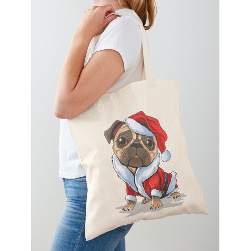 product_image_name-Generic-هل عيد الميلاد للكلب؟؟ ️حقيبة يد قطن كلاسيكية-1