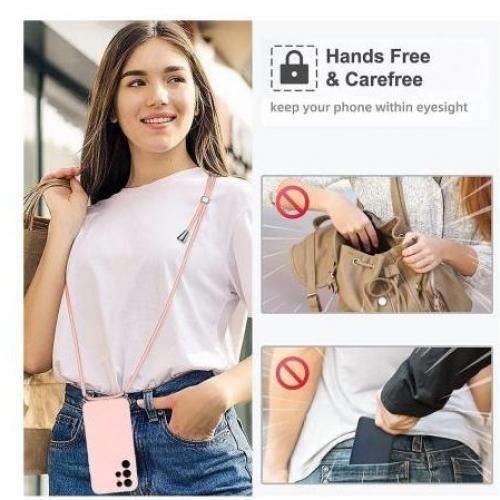 product_image_name-apokin-Coque Cordon Pour Apple iPhone 14 Pro Max Semi-rigide Lanière Tour du Cou 80cm (Violet)-2