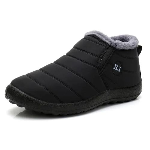 Chaussures d'hiver en coton pour hommes Bottes de neige Peluche