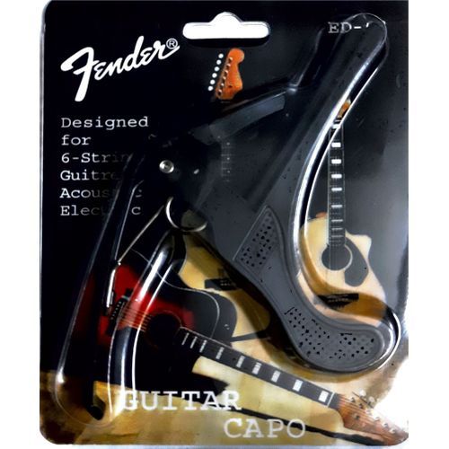 Fender ED-03 Capodas guitare électrique et acoustique coleure Noir à prix  pas cher