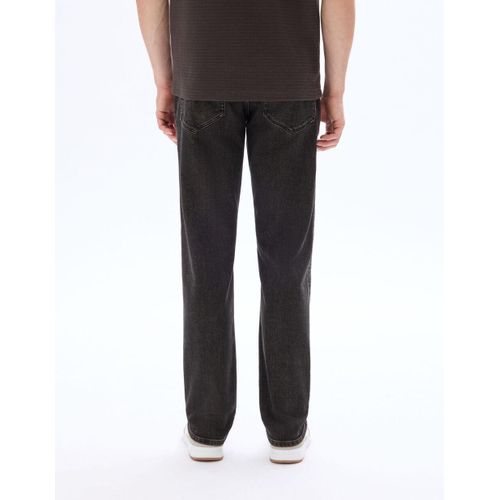 product_image_name-Celio-Jean straight surteint coton stretch - BLACK BROWN --4
