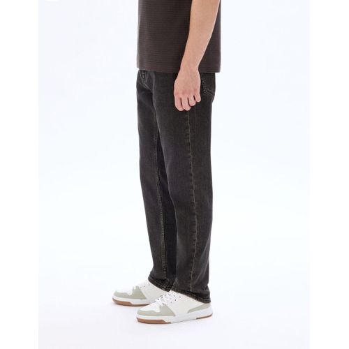 product_image_name-Celio-Jean straight surteint coton stretch - BLACK BROWN --5