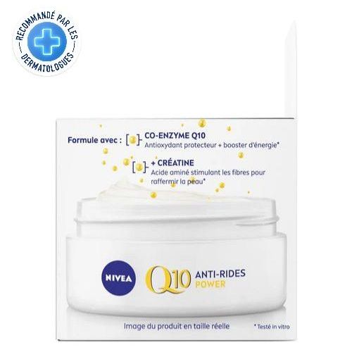 product_image_name-NIVEA- Q10 Power Soin de Jour Anti-Rides +Fermeté FPS15 (1x50ml), crème anti-âge enrichie en Q10 & avec 10X plus de créatine, crème hydratante, soin visage femme-3