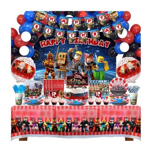 Kit Déco anniversaire Happy Birthday OR 60 pièces - Vaisselle