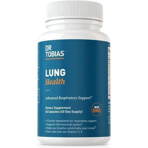 product_image_name-Generic-Dr. Tobias Lung Health, supplément de soutien pulmonaire avec vitamine C, pétasite, quercétine et bromélaïne, formule de nettoyage et de détoxification des poumons pour le système bronchique et respiratoire, sans OGM, 60 capsules-1