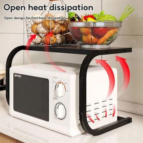 product_image_name-Generic-Étagères de rangement de cuisine Étagère de rangement pour micro-ondes de cuisine Étagère de rangement pour four domestique Étagère de rangement à double couche Étagère de rangement en fer pour épices-5