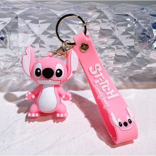 product_image_name-Generic-Porte-clés Stitch Toys Keychians Anime Stitch Pendant Keychain Rose-2