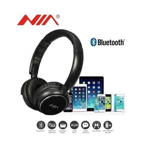 NIA Q1 Casque sans fil Bluetooth On-Ear avec microphone intégré