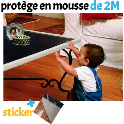 Generic Protection en mousse antichoc des Bords de Meubles et d'Angles pour  Bébé avec un STICKER à prix pas cher