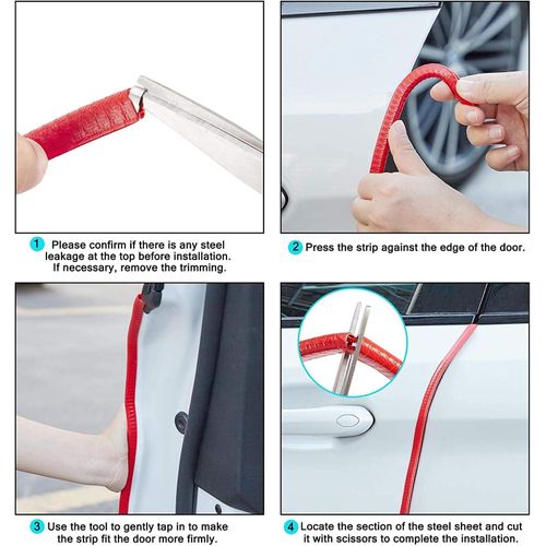 product_image_name-Generic-حشية حماية باب السيارة من السيليكون الأحمر-5