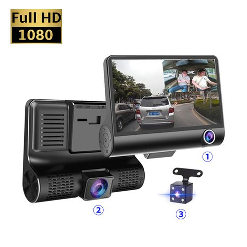 Generic DashCam DVR caméra voiture 3 canaux HD 1080P avant arrière