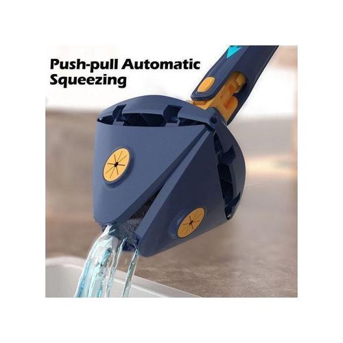 product_image_name-Generic-Vadrouille Triangular Mop avec Compression Automatique de l eau Rotative 360-8