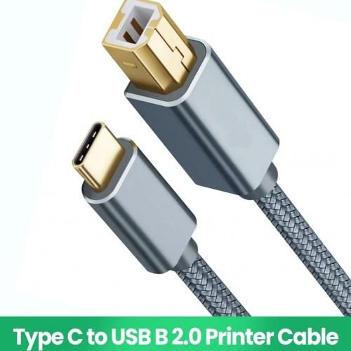 Generic Cable d'imprimante USB B vers USB C, type C 3 Metre à prix pas cher