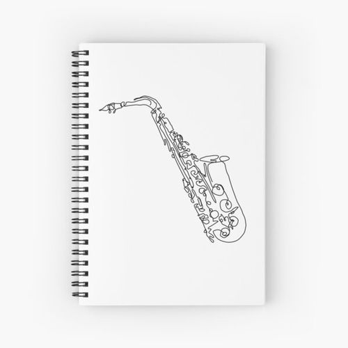 product_image_name-Generic-Saxophone  Spiral Notebook Bloc note-1