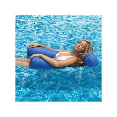 product_image_name-Generic-Lit flottant gonflable hamac Piscine Pliable à double usage lounge Radeau Blue-4