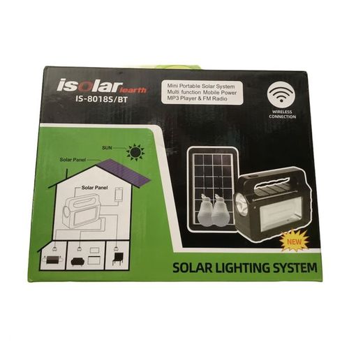 product_image_name-Isolar-طاقة شمسية مع مصباحين و مصباح كشاف راديو mp3 ولوح شمسي بلوتوث (شحن شمسي)-2