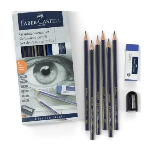 Faber castell Set de crayons pour dessins - graphite - 8 pièces à prix pas  cher