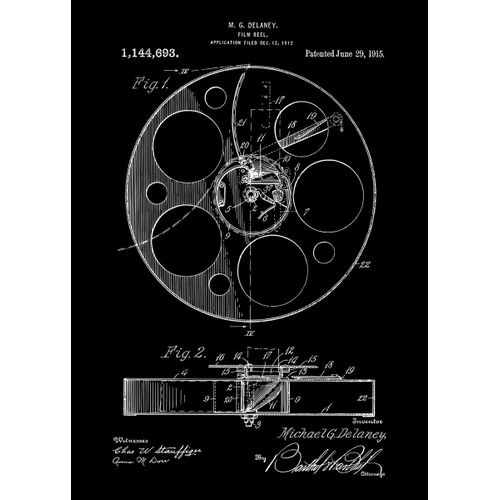 product_image_name-Generic-Movie film reel patent  Poster Chambre Haute Qualité-1