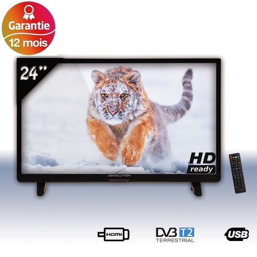 Revolution TV LED 24&quot; Slim avec récepteur intégré et TNT - Garantie 1 an
