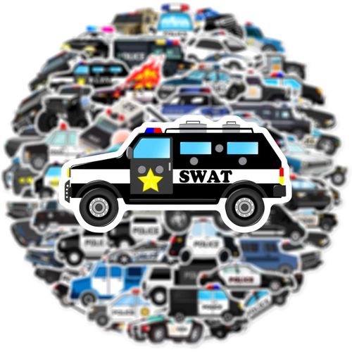 product_image_name-Generic-autocollants de voiture de police 50 pièces Autocollants de course de voiture de sport Autocollants imperméables en vin-3