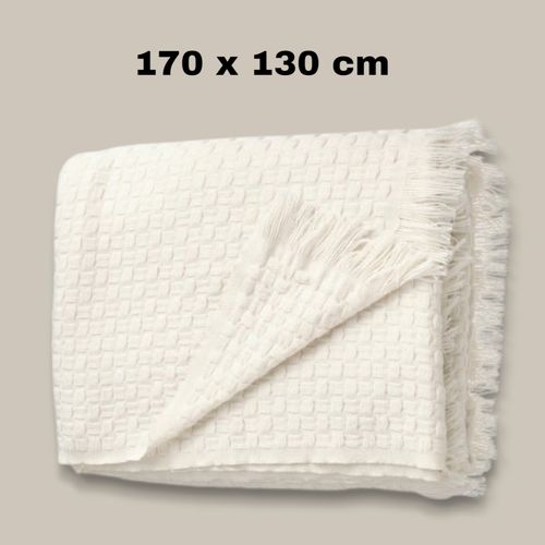 product_image_name-Generic-Plaid, couvre lit en blanc cassé 170 x 130 cm-2